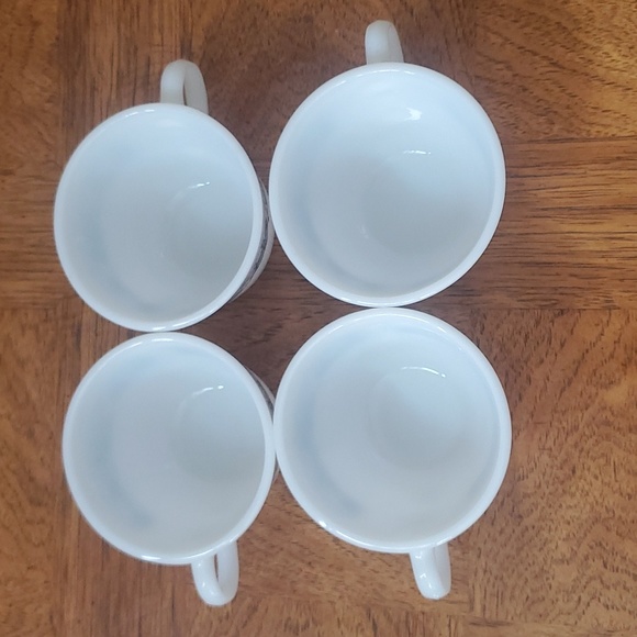 Set of 4 Pyrex Old Town Blue Onion Coffee Cups βοΈ - Picture 3 of 4